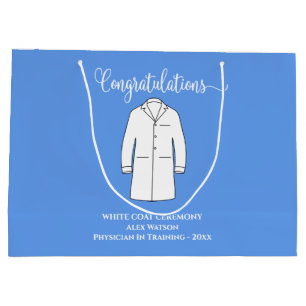 Congratulations White Coat Physician Doctor Large Gift Bag