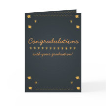 Congratulations with your graduation!