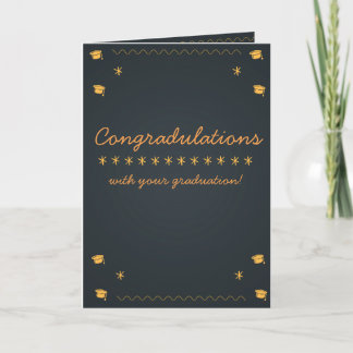 Congratulations with your graduation! card