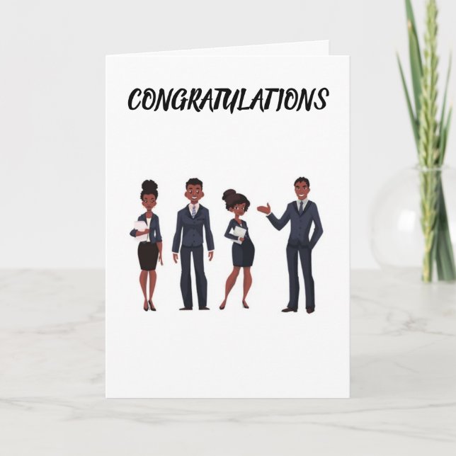 CONGRATULATIONS *YOU ARE ON YOUR WAY" CARD (Front)