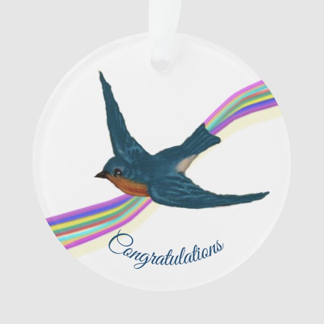 "Congratulations, "You dared, you dreamed, you .." Ornament (Front)