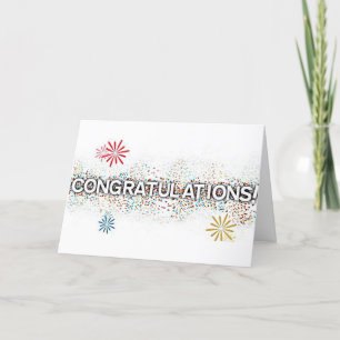 **CONGRATULATIONS** YOU DESERVE THE VERY BEST CARD