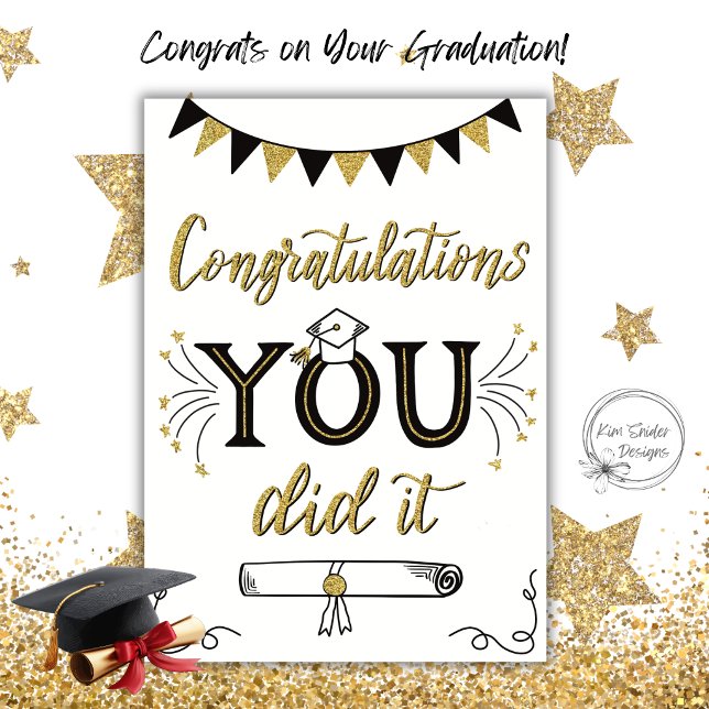 Congratulations You Did It Graduation Card (Creator Uploaded)