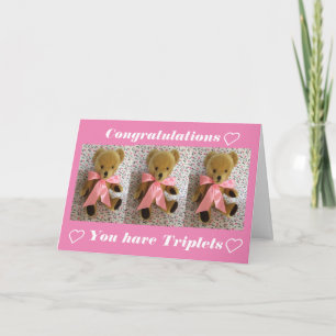 Congratulations you have triplets card