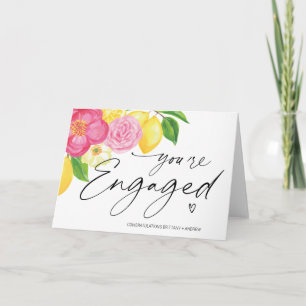 Congratulations You're Engaged Getting Married Card