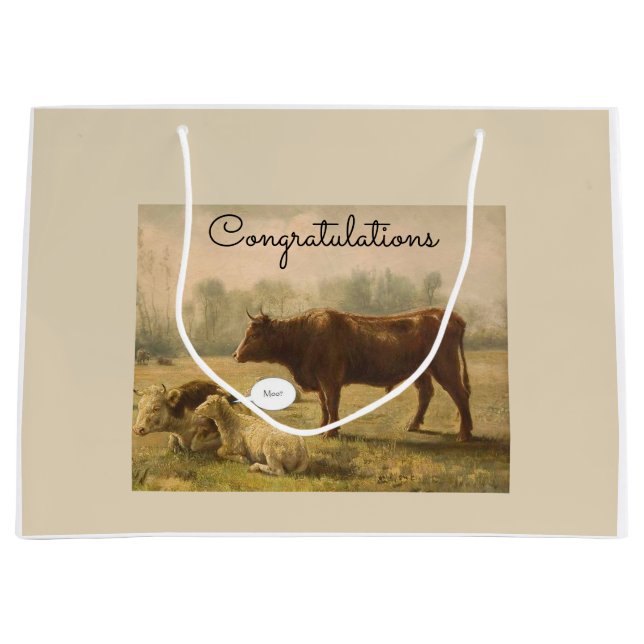 Congratulationss on Adoption Large Gift Bag (Front)