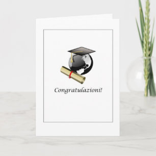 Congratulazioni ! - Carte d'obtention du diplôme
