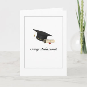 Congratulazioni! - Graduation Car in Italian Card