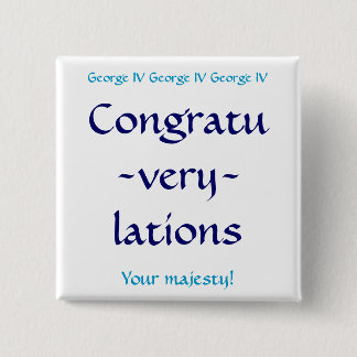 Congratuverylations 2 Inch Square Button