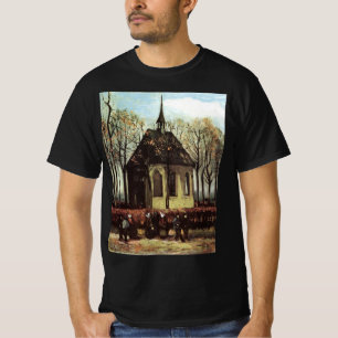 Congregation at Church, Nuenen by Vincent van Gogh T-Shirt