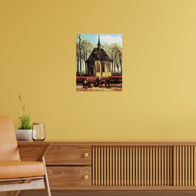 Congregation Leaving Reformed Church Poster (Living Room 2)