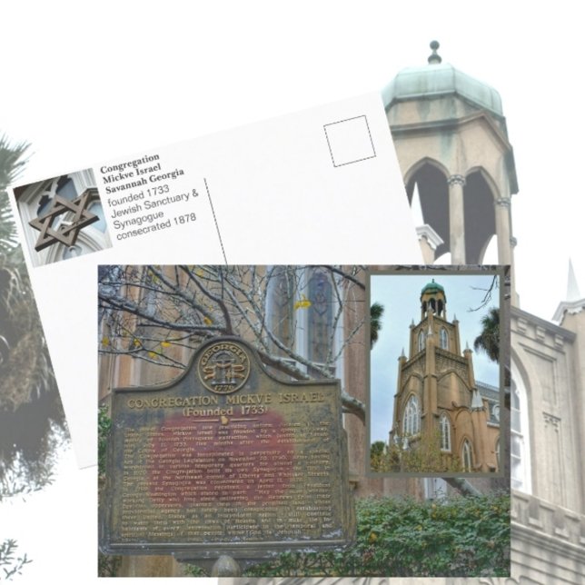 Congregation Mickve Israel Synagogue Savannah GA Postcard (Creator Uploaded)