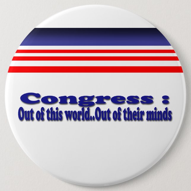 Congress 6 Inch Round Button (Front)