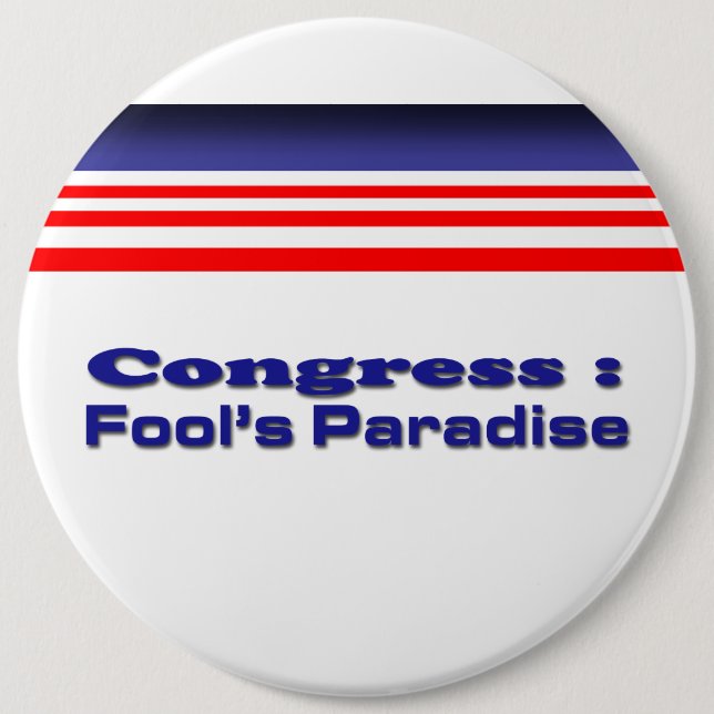 Congress 6 Inch Round Button (Front)