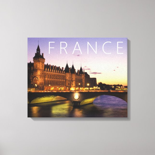 Congress at the River Seine | Paris, France Canvas Print (Front)