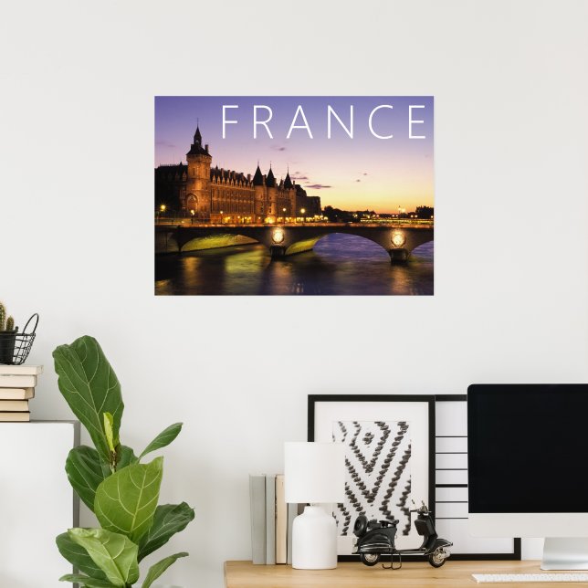 Congress at the River Seine | Paris, France Poster (Home Office)