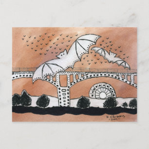 Congress Avenue Bats Postcard