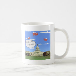 Congress & Gun Violence Talk When Pigs Fly Coffee Mug
