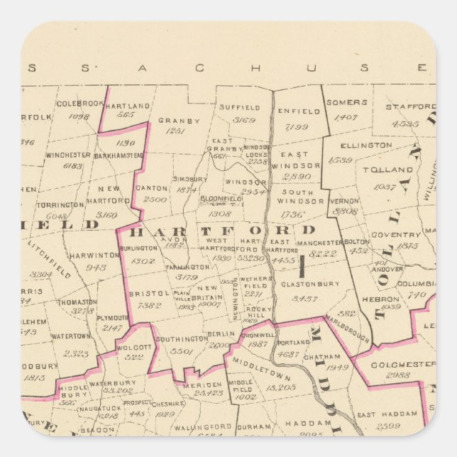 Congressional districts square sticker (Front)