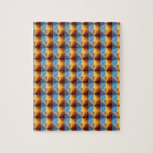 Conical metallic gradient jigsaw puzzle