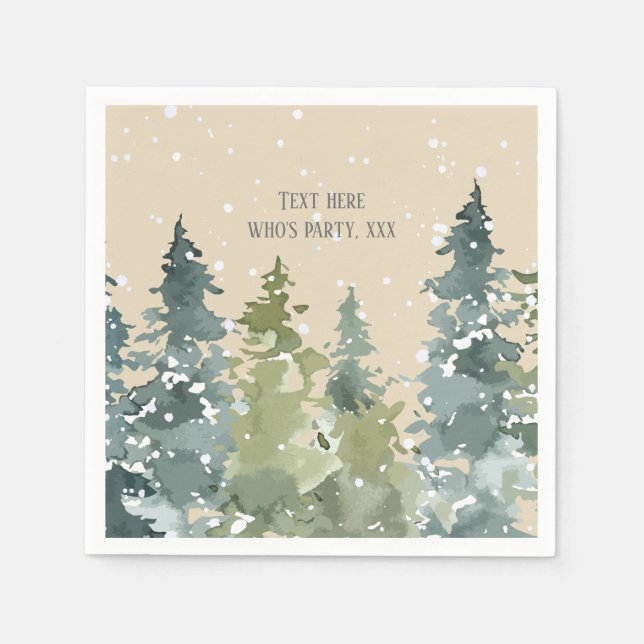 Conifer, Pine Tree, Evergreen Napkin (Front)