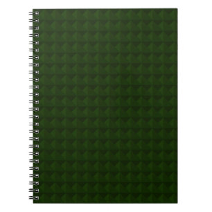 Coniferous green, solid, geometric . notebook
