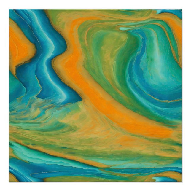 “Conil”. A Colourful Abstract Blend Poster (Front)