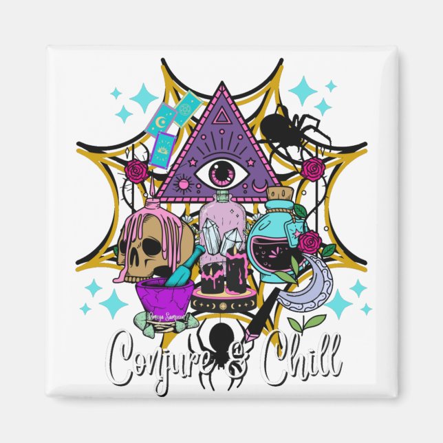 Conjure & Chill Magnet (Front)