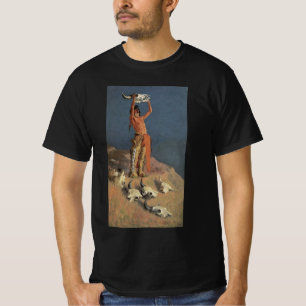 Conjuring Back the Buffalo by Frederic Remington T-Shirt