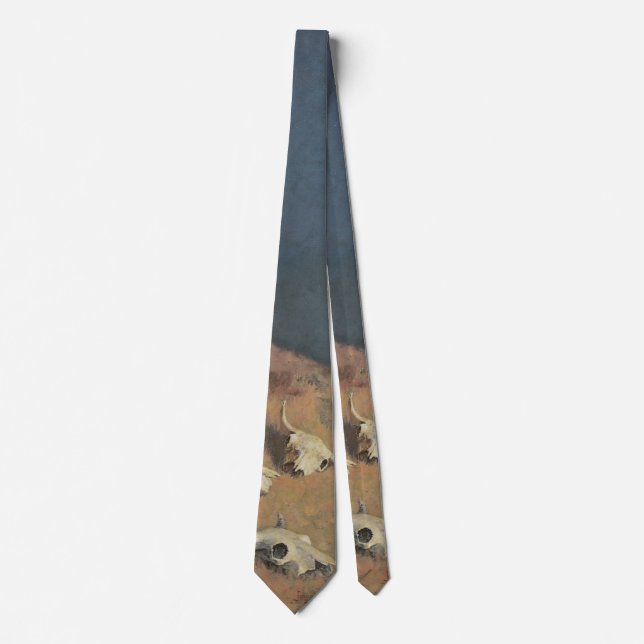 Conjuring Back the Buffalo by Frederic Remington Tie (Front)