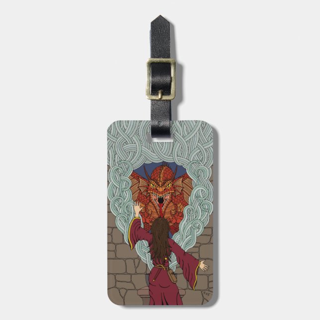 Conjuring the Dragon Luggage Tag (Front Vertical)