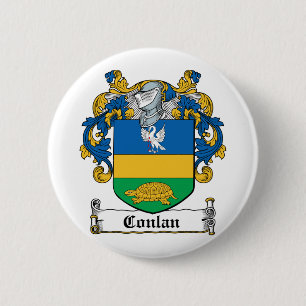Conlan Family Crest 2 Inch Round Button