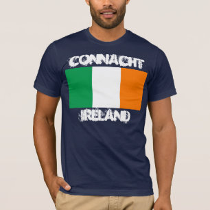 Connacht, Ireland with Irish flag T-Shirt