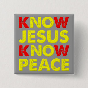 Connaître Jésus Connaître La Paix Bouton Badge Chr