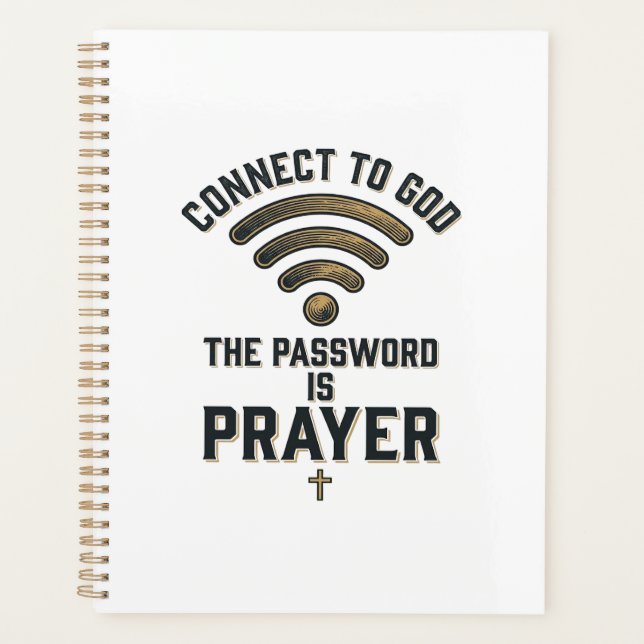 Connect to God Prayer Christian Vector Design_1 Planner (Front)
