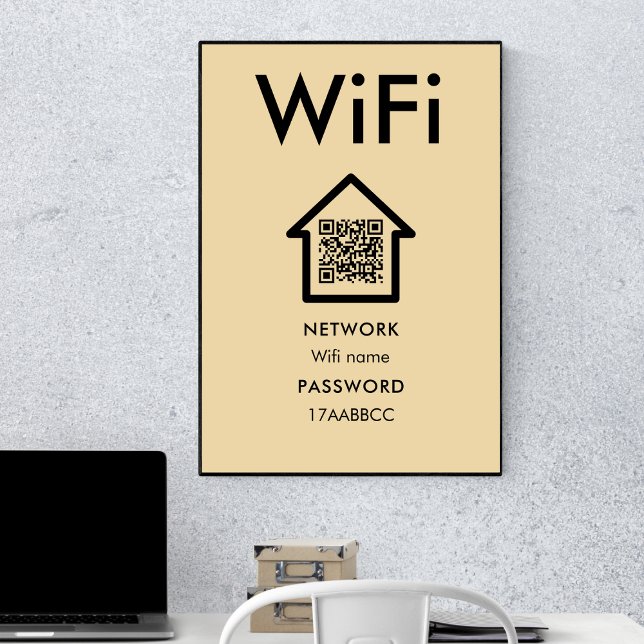 Connect To Wifi | Scan To Connect Guest Room Poster (Creator Uploaded)
