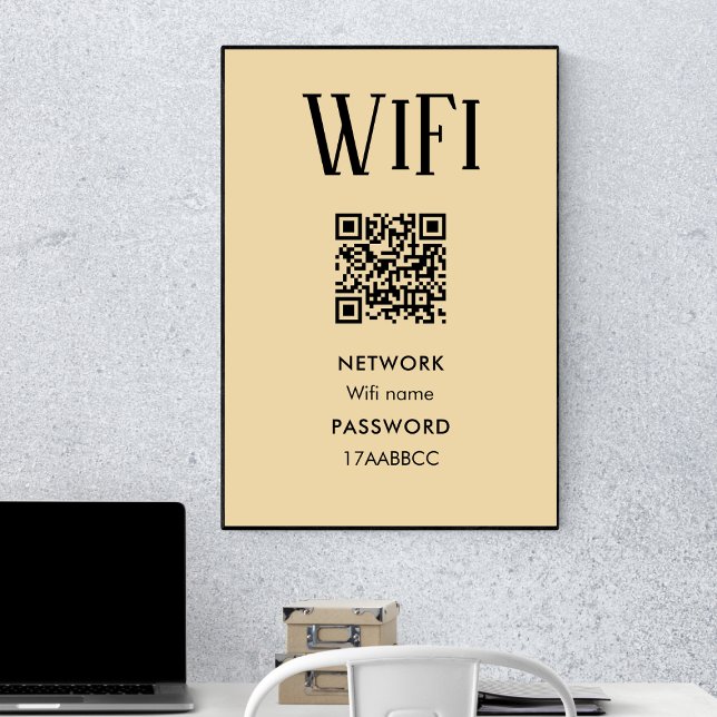Connect To Wifi | Scan To Connect Wifi Password Poster (Creator Uploaded)