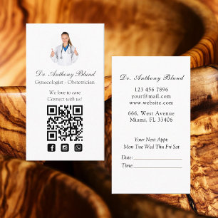 Connect with us & Appointment for Health Care Business Card