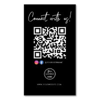 Connect With Us Facebook Instagram QR Code Logo