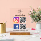 Connect with us Instagram Facebook Social Media QR