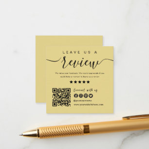 Connect With Us QR Code   Leave Us A Review Modern Enclosure Card