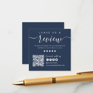 Connect With Us QR Code   Leave Us A Review Modern Enclosure Card