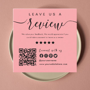 Connect With Us QR Code   Leave Us A Review Modern Enclosure Card