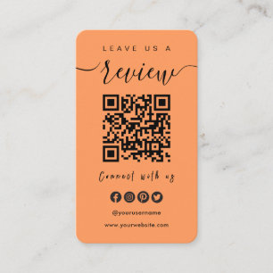 Connect With Us QR Code   Leave Us A Review Script Business Card