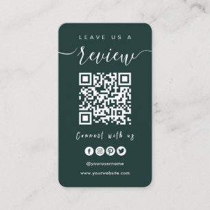 Connect With Us QR Code   Leave Us A Review Script Business Card