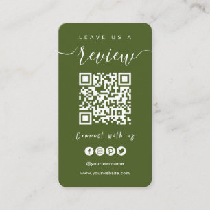 Connect With Us QR Code   Leave Us A Review Script Business Card
