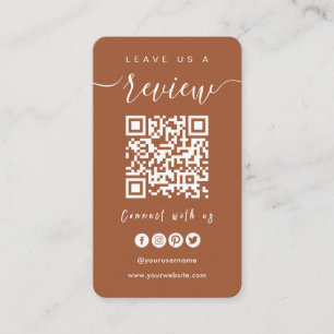 Connect With Us QR Code   Leave Us A Review Script Business Card