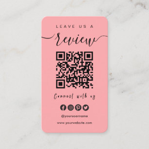 Connect With Us QR Code   Leave Us A Review Script Business Card