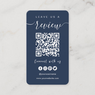 Connect With Us QR Code   Leave Us A Review Script Business Card