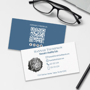 Connect With Us   QR Code Simple Logo Modern Logo Business Card